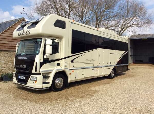 Horse transporter cleaning — photograph from JettaClean